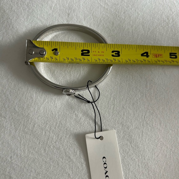 COACH • Silver/Diamond Bangle Bracelet • - Picture 6 of 6